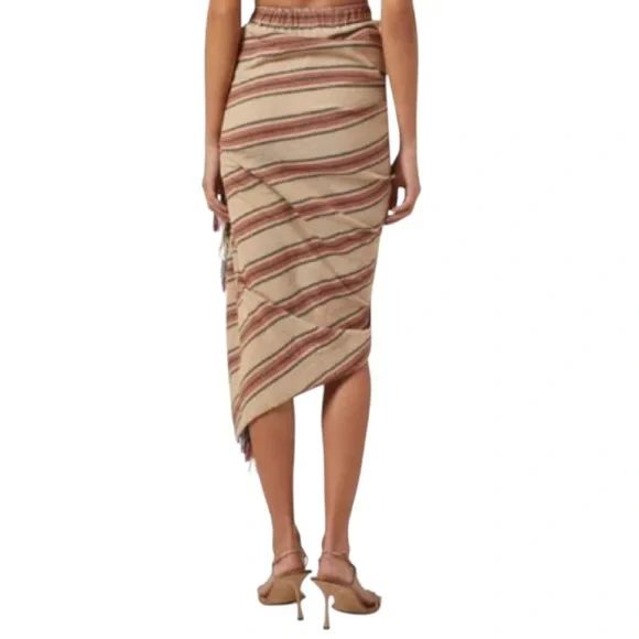 NWT Just Bee Queen Tulum Ruched High-Low Skirt - Size XS - Picture 6 of 16